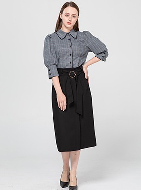 Tunnel Belted Skirt